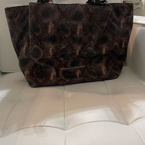 Dooney & Bourke snake pattern bag